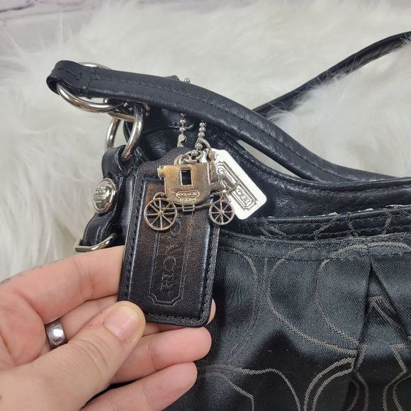 Coach Signature with Pleated Front, Shoulder bag Vintage - Picture 4 of 12